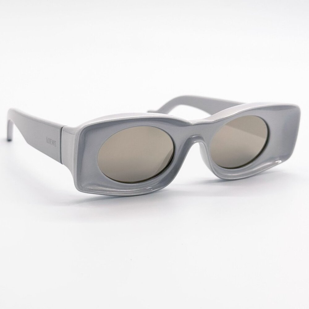 NEW LOEWE SUNGLASSES LW40033I 24C SILVER UNISEX EYEWEAR - Picture 5 of 10